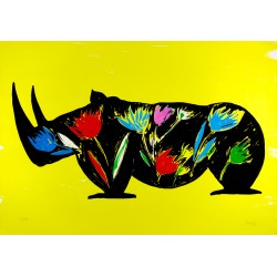BARRY Jacques - Rhino fleuri