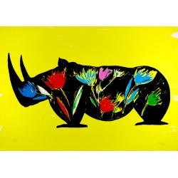 Barry Jacques - Rhino fleuri